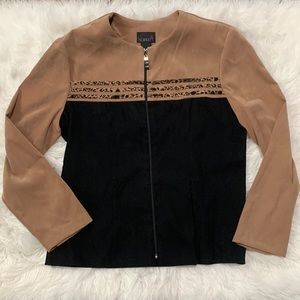 Faux suede long sleeve Scarlett blazer